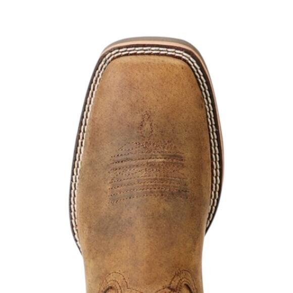 Ariat Hybrid Rancher Brown Leather Wide Square Toe Cowboy Boots Women’s 7B NEW - Picture 3 of 14